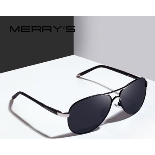 MERRYS DESIGN Men Classic Pilot Sunglasses Aviation Alloy Frame HD Polarized Sunglasses For Men UV400 S'8513N