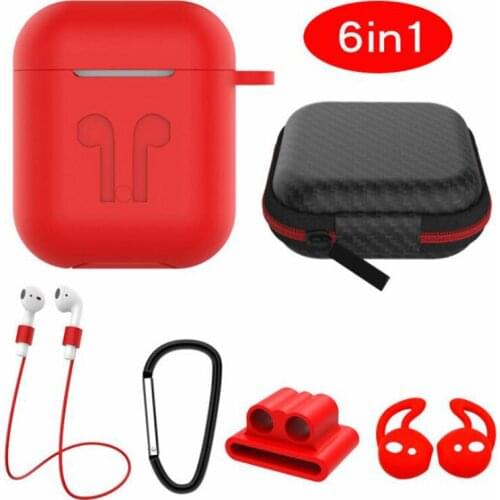 Soft Silicone Case For Airpods 2 Shockproof Earphone Protective Cover Waterproof shell for Apple air pods Headset Accessories