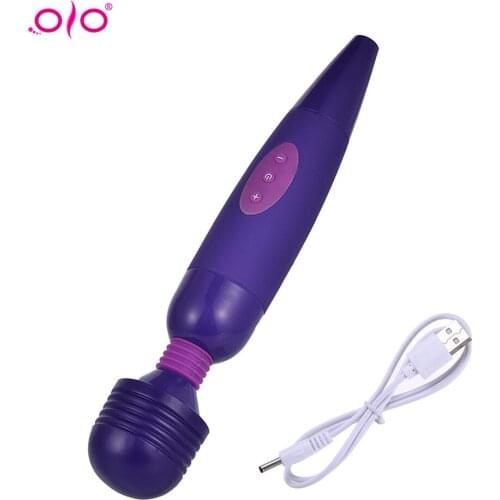 OLO Huge Magic Wands Vibrators for women, USB Charge Big AV Stick Female G Spot Massager Clitoris Stimulator Adult Sex Toy