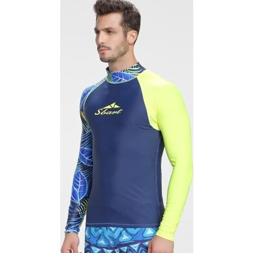 SBART 2020 Rash Guard Man Surf Rashguard Swimsuit Long Sleeve Surfing Bathing Suits For man Surfing Diving Swimming T Shirt