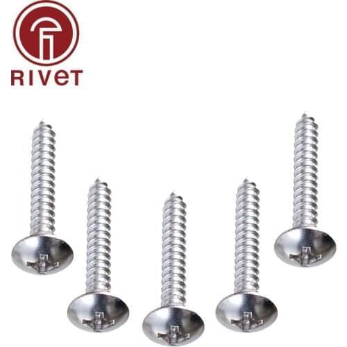 M3.9 M4.2 M4.8 JISB1122T Truss Self Tapping Screws Big Round Screw Large Cross Recessed Mushroom Head Screw 304 Stainless Steel