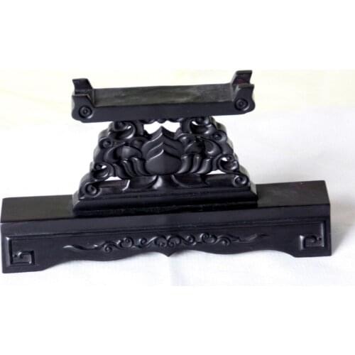 Shenzhen carved mahogany pedestal base wooden base