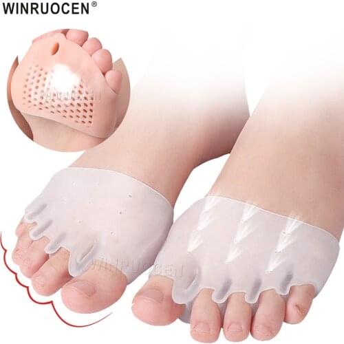Silicone Forefoot Pads Toe Separator Orthopedic arch heel cushion Pain Relief Shoes Insole Toe Hallux Valgus Corrector Foot Care