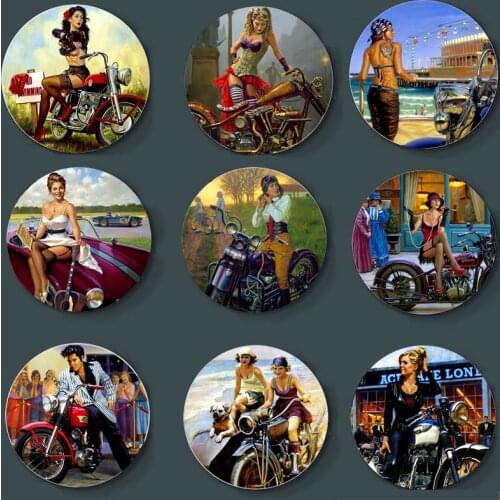 High-Quality Wall Plate David Uhl Painting Decorative Plate Ceramic Art Plate Home Living Room Studio Wall Background