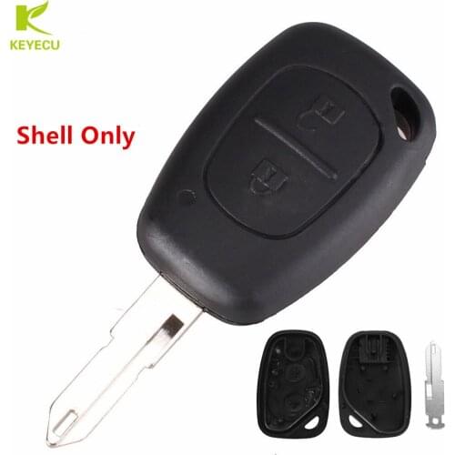 KEYECU Replacement 2 Button Remote Key Fob Shell Case Blank For Opel Vivaro Movano Renault Traffic KANGOO For Nissan Primastar