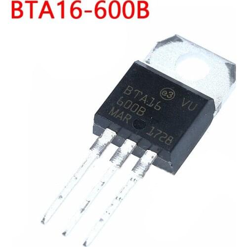 10pcs BTA16-600B TO-220 BTA16-600 TO220 BTA16 600V 16A TRIACS New Original