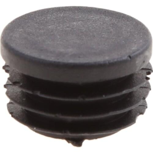 10Pcs Black Plastic Furniture Leg Plug Blanking End Cap Bung For Round Pipe Tube R9JC