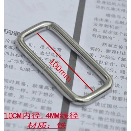 10pcs/lot 100mm length silver metal rectangular buckle Handmade accessories for bags and handbag hardwears Free Shipping