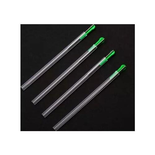 100pcs Chinese Medicine Acupuncture Disposable Color Plastic Handle Beauty Meridian Cone Needle Moxibustion Knife Medical Care