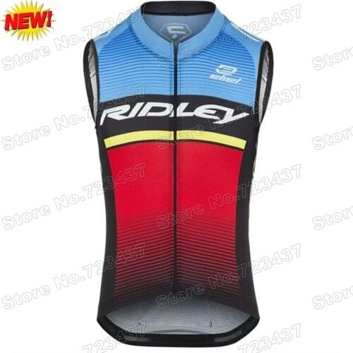 2021 Ridley Rincon Cycling Jersey Sleeveless Summer Cycling Vest Race Bike Clothing Mountain Road Bicycle Jerseys MTB Maillot