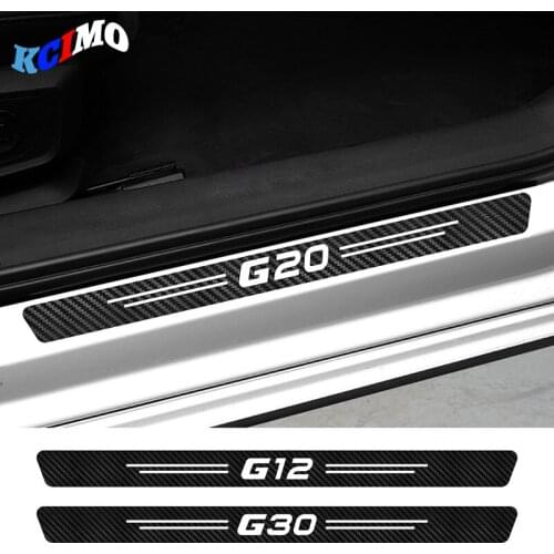 4pcs Car Door Sill Stickers Decals For BMW G01 G02 G06 G08 G11 G12 G15 G16 G20 G21 G22 G23 G30 G31 G80 G82 G83 Auto Accessories