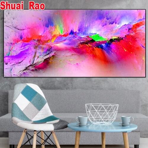 5D diy Diamond Painting Abstract Art Painting,Diy diamond mosaic full square Round drill kit embroidery DIY Handmade