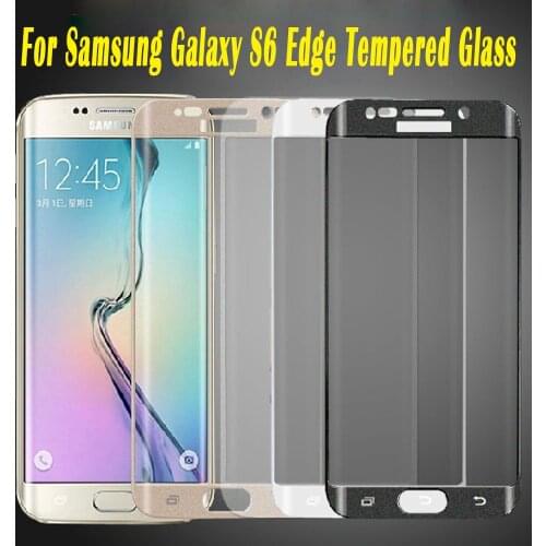 9H 3D Curved Surface Full Screen Protectors Explosion-proof Tempered Glass Film for Samsung Galaxy S6 S7 edge S8 Plus 100pcs/lot