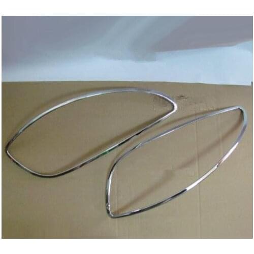 ABS Chrome Rear headlight Side shade Lamp Cover for Peugeot 206/207 Car styling