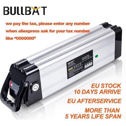 Eu Stock SAMSUNG 18650 60A BMS Silver Fish 36v 15Ah 20Ah Rechargeable Lithium Electric Bike Bicycle Ebike Battery bateria Pack