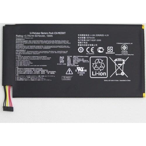 ISUNOO 3.75v 5070mah C11-ME301T Tablet Battery for ASUS Memo Pad Smart K001 10.1" ME301T C11 ME301T Battery + tools adhesive