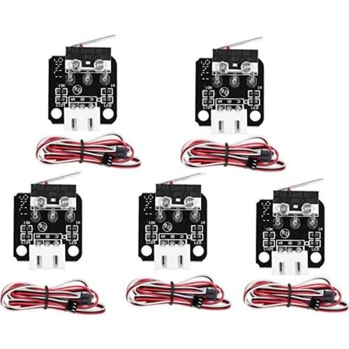 5Pcs 3D Printer Accessories X/Y/Z Axis End Stop Limit Switch 3Pin N/O N/C Easy to Use Mini Switch for CR-10 Ender-3