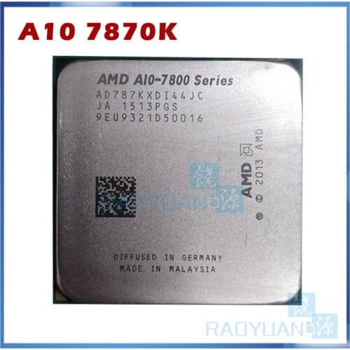 AMD A10-Series A10 7870 A10-7870K A10 7870K 3.9 GHz Quad-Core CPU Processor AD787KXDI44JC Socket FM2