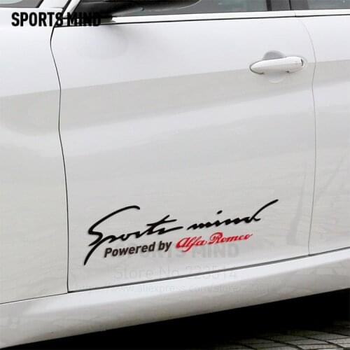 Sports Mind Car Sticker Decal Car Styling For Alfa Romeo Giulia Stelvio 159 147 156 Giulietta 147 GT Stickers Car Accessories