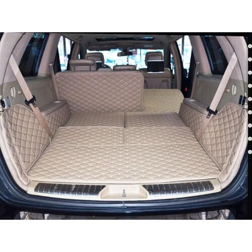 Free shipping! Special trunk mats for Mercedes Benz GL 350 X166 7 seats 2015-2012 waterproof cargo liner boot carpets for GL350