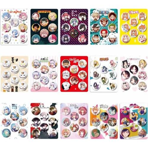 8pcs/set Popular Cartoon Badges Cosplay Anime Boku No Hero Academia Brooch Pins Collection Badges For Clothes Backpacks Decor