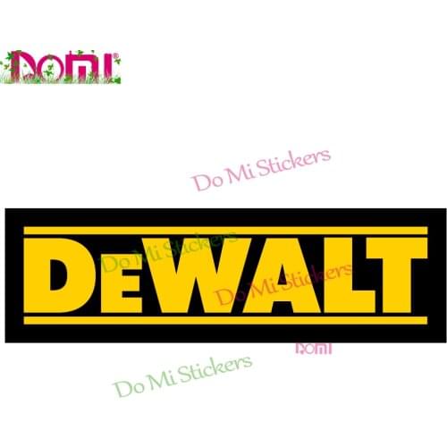 Dewalt Logo Decal QTY Vinyl Stickers DIY Motorcycle Helmet Decal JDM JEEP Van Bike Offroad RV A4 Q3 Polo Deco Meterial