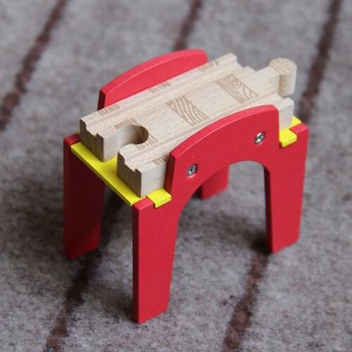 Track Scenes Necessary Accessories P043-2 Free Shipping Multi-function Compatible Train Wood Bridge