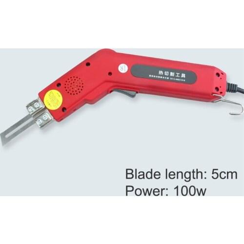 100W 5cm Electric Hot Knife Foam Cutting Knife Styrofoam Foam Cutter Straight Blade Hot Cutting Knife Sponge Cloth Cutting Tool