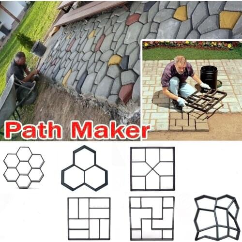 Garden Yard Paving Mold Pathway Pavement Mold Path Walk Maker Paving Stepping Road concrete molds garden concrete stamps