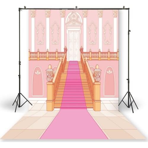 HUAYI Photography Backdrop Newborns Baby Birthday Party Decor Studio Photo Background Princess Palace Photo Backdrops XT-7346
