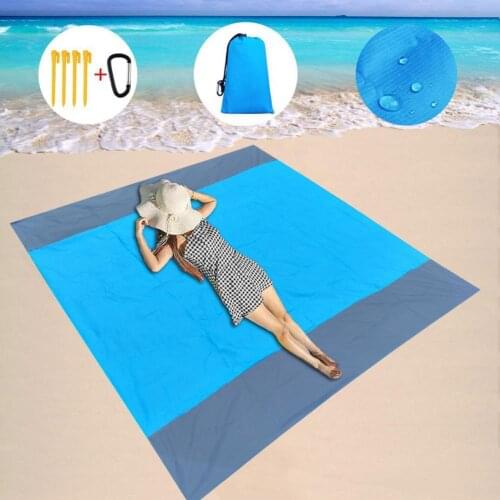 Camping Outdoor Waterproof Foldable Picnic Mat Beach Mat Pocket Beach Camping Picnic Blanket