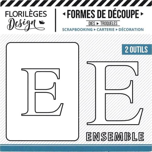 E Letter Metal Cutting Dies for DIY Scrapbooking Photo Album Decorative Embossing PaperCard Crafts Die 2021