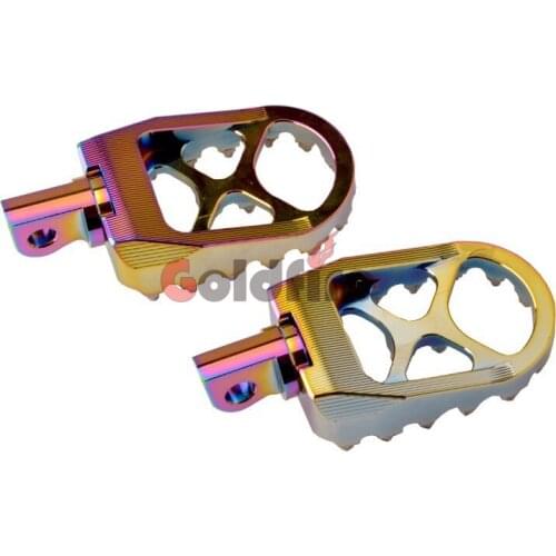 Motorcycle Billet Foot Pegs Pedals Off-road Footrest Footpeg MX Wide Motor-mh 360° Rotating Foot Peg for Davidson Dyna Sportster