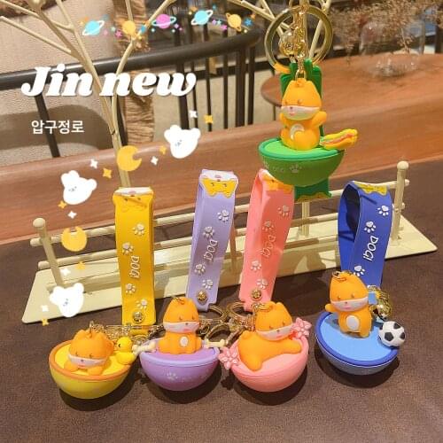 Cartoon Doll Puppy Key Chain Cute Resin Doll KeyChain Hand - Made Wallet Pendant for Friends and Lovers Accessories Wholesale