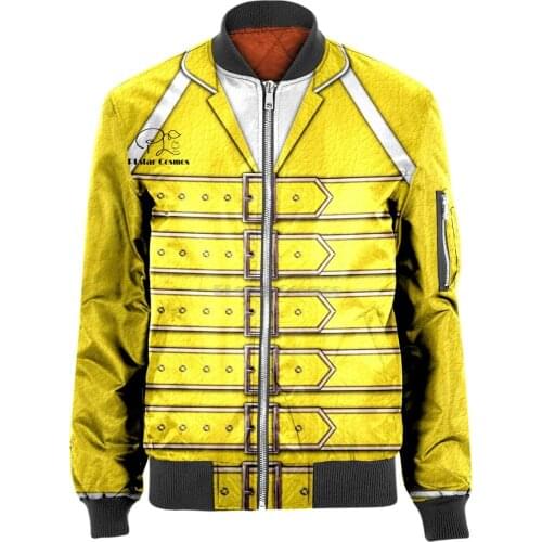 Cosplay Bohemian rhapsody 3D Mens bomber jackets Hoodie Men Women New Fashion Zipper Hooded Long Sleeve Pullover Style