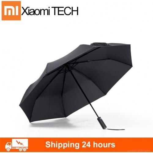 Original Xiaomi Mijia Automatic Folding Umbrella, Suitable for Sunny and Rainy Day Aluminum Windproof Sunshade Thermal Insulatio