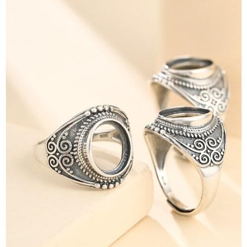 925 STERLING SILVER Semi Mount Bases Blanks base blank Pad rings ring Setting set diy jewelry A5633