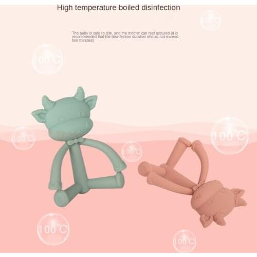 Baby Teether Three-dimensional Cartoon Silicone Chew Molar Stick Childrens Bite Baby Toys Maternal and Child Products