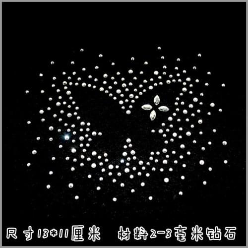 2pc/lot Butterfly iron on transfers motif hot fix rhinestone transfer motifs for shirt hat dress