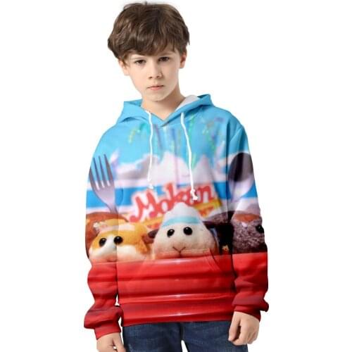 3D Animation PUI PUI Guinea pigs Hoodies Sweatshirt Men Women Autumn Hip Hop Hooded PUI PUI MolcarBoys Girls Casual Pullovers
