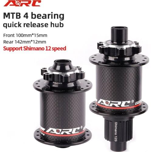 ARC MT010 Bicycle Hubs Sealed Bearing Shimano 12 Speed 32 Holes 6 Pawls 4 Bearings Quick Release Set Disc Brake MTB Bike Hub