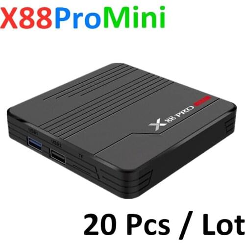 X88 Pro Mini Tv Box Android 9.0 Set Top Box 20 Pcs Fast Shipping WiFi BT Smart X88pro Media Player