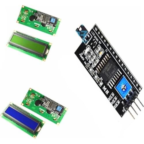 LCD1602 1602 LCD Module Blue / Yellow Green Screen 16x2 Character LCD Display PCF8574T PCF8574 IIC I2C Interface 5V for arduino