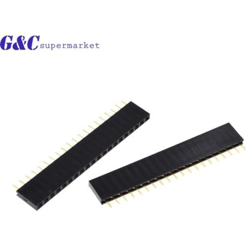 10/20/50PCS 20 Pin Header Strip 2.54mm 20pin Single Row Straight Female diy electronics