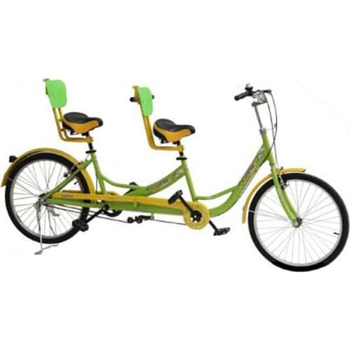 Tourist Sightseeing Pedal Bike Children Family Travel Non-Foldable Tandem Bicycles for Couples Leisure