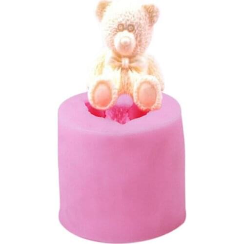 3D Bear Form Fondant Soap Silicone Mold Cake Decorating Tools Soap Mold Cupcake Kitchen Chocolate Baking Mold New