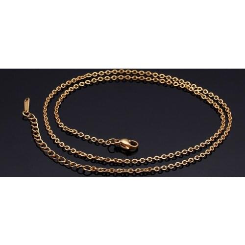 45cm with 5cm Extender Chains Necklace Women Gold Wholesale Best Pendant Necklaces