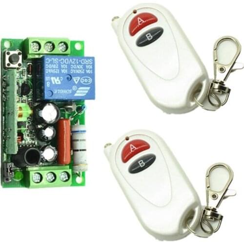 AC 220V 1CH 10A RF Wireless Remote Switch Receiver&Transmitter For Light Lamp LED SMD ON OFF Momenrary Toggle Latched Adjustable