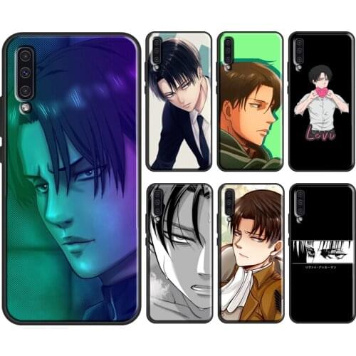 Anime Attack on Titan Levi Ackerman For Samsung Galaxy A51 A71 A31 A41 A10 A30 A50 A70 A52 M31 A20e A21S A12 M31S Phone Cover