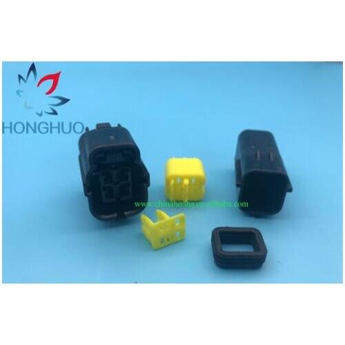 Auto AMP/Tyco 4 Pin Way Waterproof Wire Cable Connector Plug Electrical Kits Male & Female Connector DJ70416Y-1.8-11/21